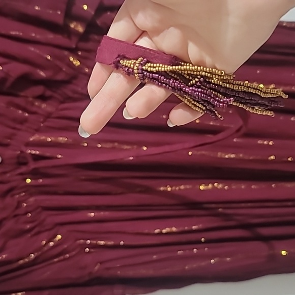 Red and Gold Dress - Picture 3 of 7